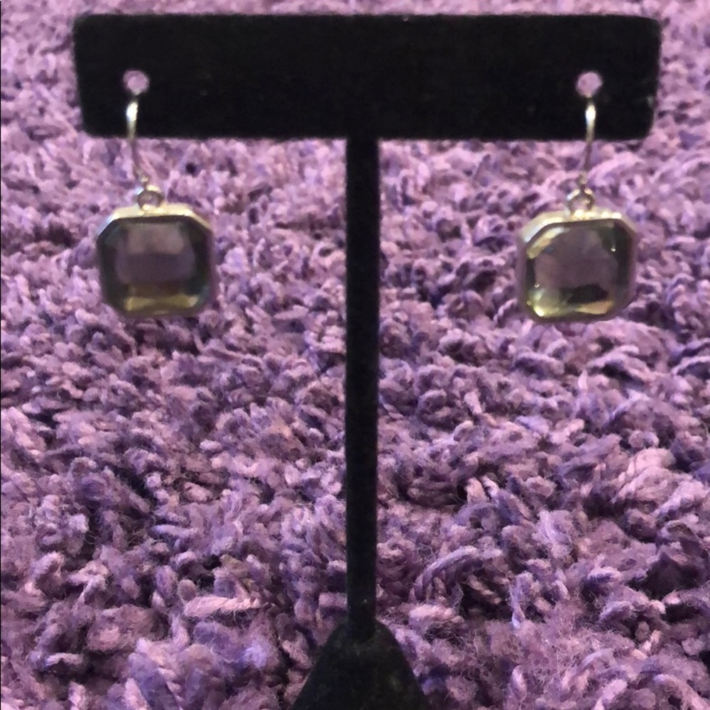 Chloe + Isabel Retro Glam Sq Cut Crystal Earrings